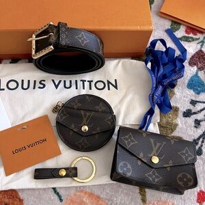 Louis Vuitton Daily Multi Pocket Brown Monogram 30mm Belt